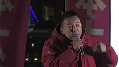 山本太郎（れいわ新選組代表） 街頭記者会見 茨城県つくば駅 2019年12月13日