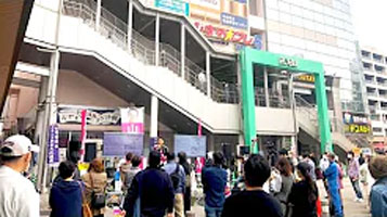 【れいわが栃木にｷﾀ━(ﾟ∀ﾟ)━! 山本太郎 ソーシャルディスタンス街宣】小山駅西口 10月15日 12時